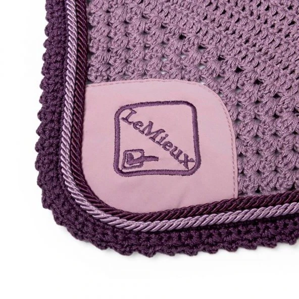 LeMieux Classic Lycra Fly Hood - Musk 3 LeMieux Classic Lycra Fly Hood - Musk - Image 3