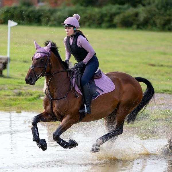 LeMieux Classic Lycra Fly Hood - Musk 4 LeMieux Classic Lycra Fly Hood - Musk - Image 4