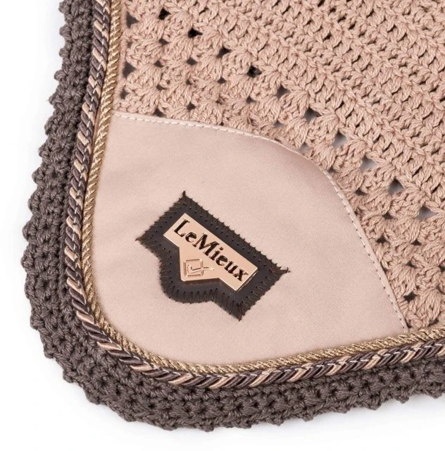 LeMieux Loire Satin Fly Hood - Rose 4 LeMieux Loire Satin Fly Hood - Rose - Image 4