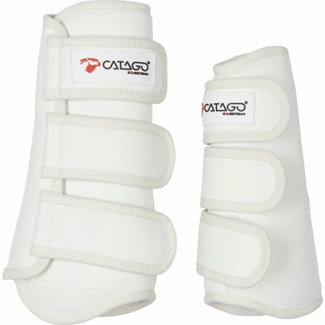 Catago Dressage Boots - White 1 Catago Dressage Boots - White