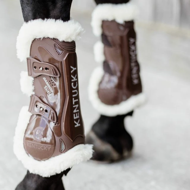 Kentucky Vegan Sheepskin Tendon Boot - Elastic 1 Kentucky Vegan Sheepskin Tendon Boot - Elastic