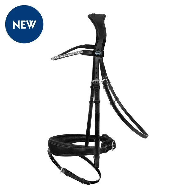 Passier Favorite Klimke Snaffle Bridle W/ Rubber Reins 2 Passier Favorite Klimke Snaffle Bridle W/ Rubber Reins - Image 2