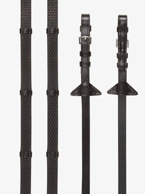 LeMieux Soft Rubber Reins With Stoppers 2 LeMieux Soft Rubber Reins With Stoppers - Image 2