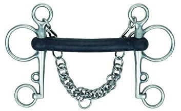 Shires Soft Rubber Mullen Mouth Pelham 1 Shires Soft Rubber Mullen Mouth Pelham
